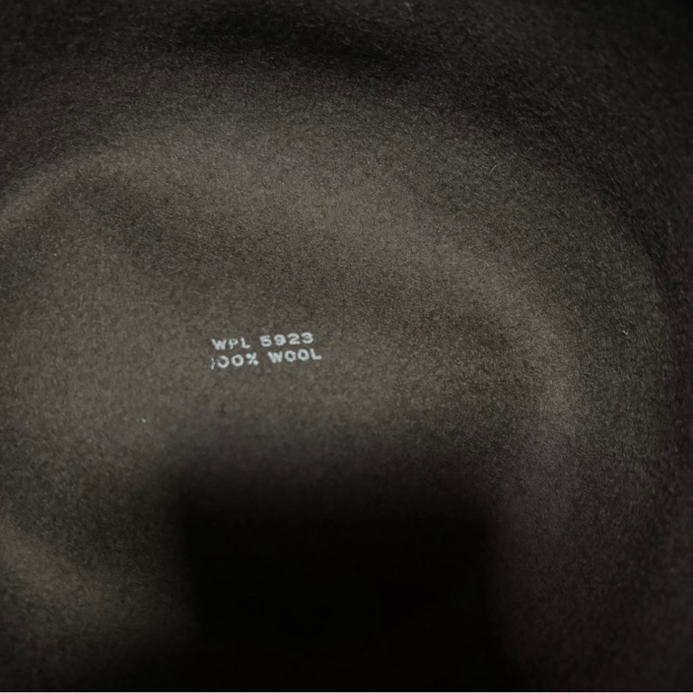 Vintage J. Peterman Size Large Rolled Brim Faux Fur Wool Bucket Hat Brown - Picture 4 of 5